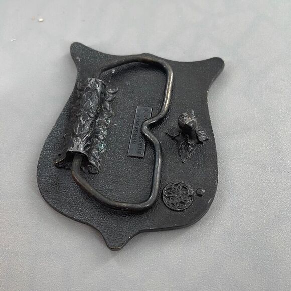 Bergamot Brass Works  1980’s USA Olympics brass belt buckle - Picture 3 of 7